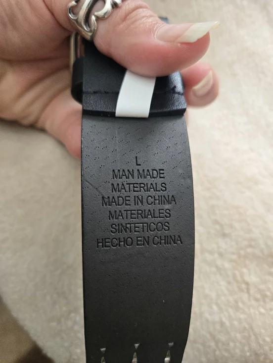 Target Black 3 Row Pyramid Studded Triple-Row Belt Punk Rock Goth Metal - Picture 3 of 9